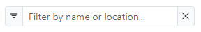 Filter by name or location